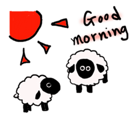 with the sheep's message. sticker #5421435