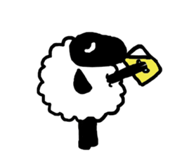 with the sheep's message. sticker #5421437