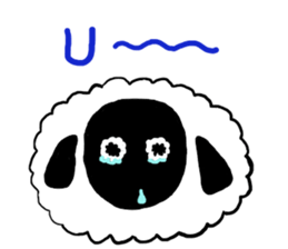 with the sheep's message. sticker #5421440