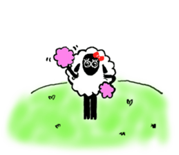 with the sheep's message. sticker #5421443