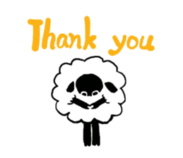 with the sheep's message. sticker #5421444