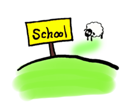 with the sheep's message. sticker #5421446