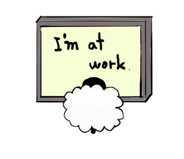 with the sheep's message. sticker #5421447