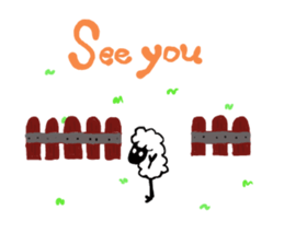 with the sheep's message. sticker #5421452