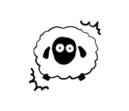 with the sheep's message. sticker #5421454
