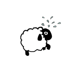 with the sheep's message. sticker #5421455