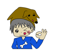 animal&human together always sticker sticker #5422145