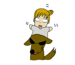 animal&human together always sticker sticker #5422150