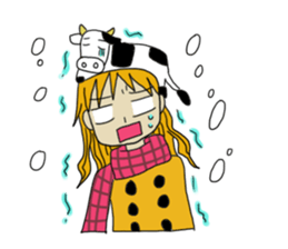 animal&human together always sticker sticker #5422152