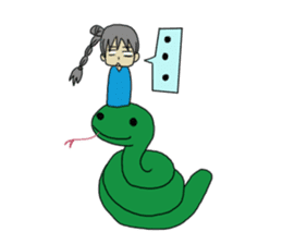 animal&human together always sticker sticker #5422156