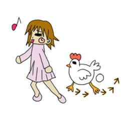 animal&human together always sticker sticker #5422158