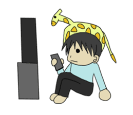 animal&human together always sticker sticker #5422161