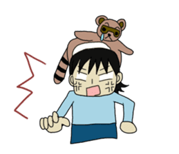 animal&human together always sticker sticker #5422163