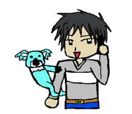 animal&human together always sticker sticker #5422173