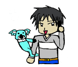 animal&human together always sticker sticker #5422173