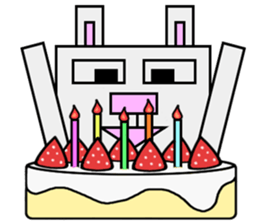 Cube Rabbit sticker #5423319