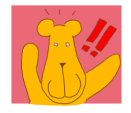 This is Yellow bear sticker #5424013