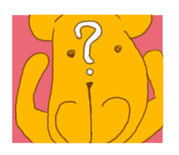 This is Yellow bear sticker #5424014