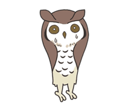 Sticker of owls sticker #5424261