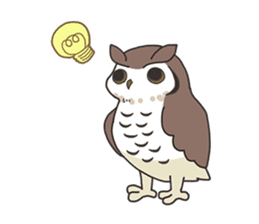Sticker of owls sticker #5424271