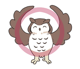 Sticker of owls sticker #5424272