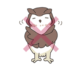 Sticker of owls sticker #5424273