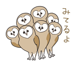 Sticker of owls sticker #5424289
