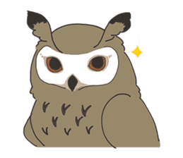 Sticker of owls sticker #5424293