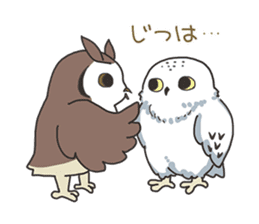 Sticker of owls sticker #5424295