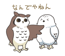 Sticker of owls sticker #5424296