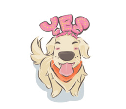 Dodimon & Friends: Golden Retrievers sticker #5424941