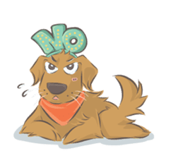Dodimon & Friends: Golden Retrievers sticker #5424942