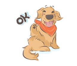 Dodimon & Friends: Golden Retrievers sticker #5424943