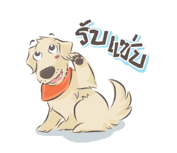Dodimon & Friends: Golden Retrievers sticker #5424944
