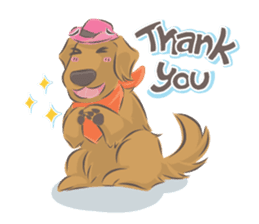 Dodimon & Friends: Golden Retrievers sticker #5424946
