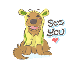 Dodimon & Friends: Golden Retrievers sticker #5424951