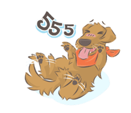 Dodimon & Friends: Golden Retrievers sticker #5424952