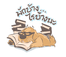 Dodimon & Friends: Golden Retrievers sticker #5424959