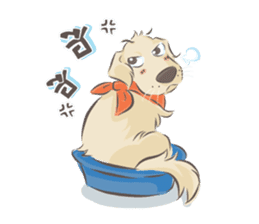 Dodimon & Friends: Golden Retrievers sticker #5424960