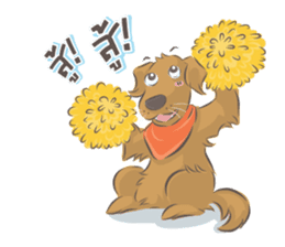 Dodimon & Friends: Golden Retrievers sticker #5424963