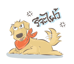 Dodimon & Friends: Golden Retrievers sticker #5424964