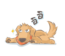 Dodimon & Friends: Golden Retrievers sticker #5424965