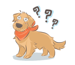 Dodimon & Friends: Golden Retrievers sticker #5424966