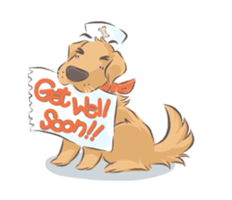 Dodimon & Friends: Golden Retrievers sticker #5424969