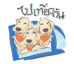 Dodimon & Friends: Golden Retrievers sticker #5424973
