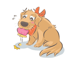 Dodimon & Friends: Golden Retrievers sticker #5424976