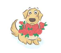Dodimon & Friends: Golden Retrievers sticker #5424977