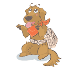 Dodimon & Friends: Golden Retrievers sticker #5424978