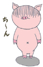 Villain pig sticker #5425440