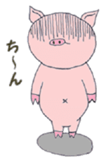 Villain pig sticker #5425440